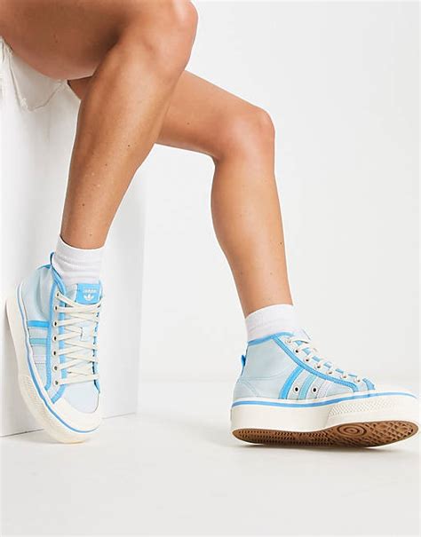 adidas schoenen mid|adidas Originals Women's Nizza Platform Mid Sneaker.